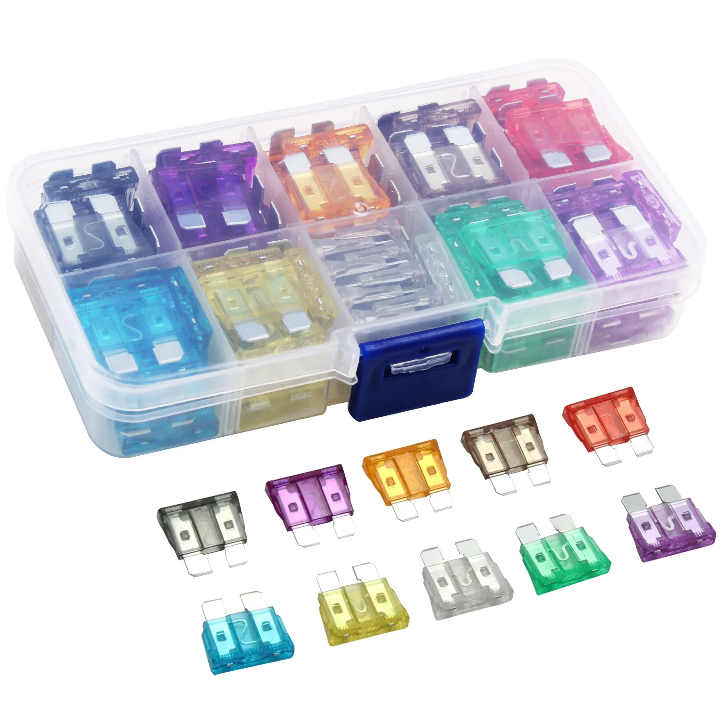 100PCS Car Fuses 2A 3A 5A 7.5A 10A 15A 20A 25A 30A 35A Amp with Box Assortment Auto Blade Type Fuse Set Truck Auto Fuse Set 12V
100PCS Car Fuses 2A 3A 5A 7.5A 10A 15A 20A 25A 30A 35A Amp with Box Assortment Auto Blade Type Fuse Set Truck Auto Fuse Set 12V