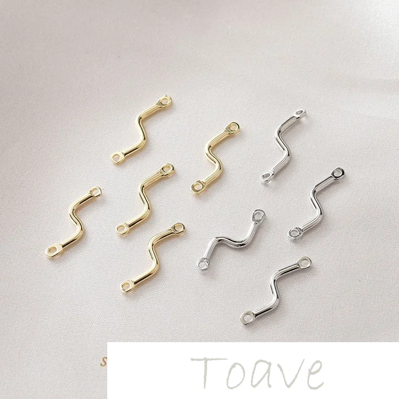 14K gold-plated copper-plated real gold S-shaped double hanging connecting rod color-preserving diy hand-made material
14K gold-plated copper-plated real gold S-shaped double hanging connecting rod color-preserving diy hand-made material