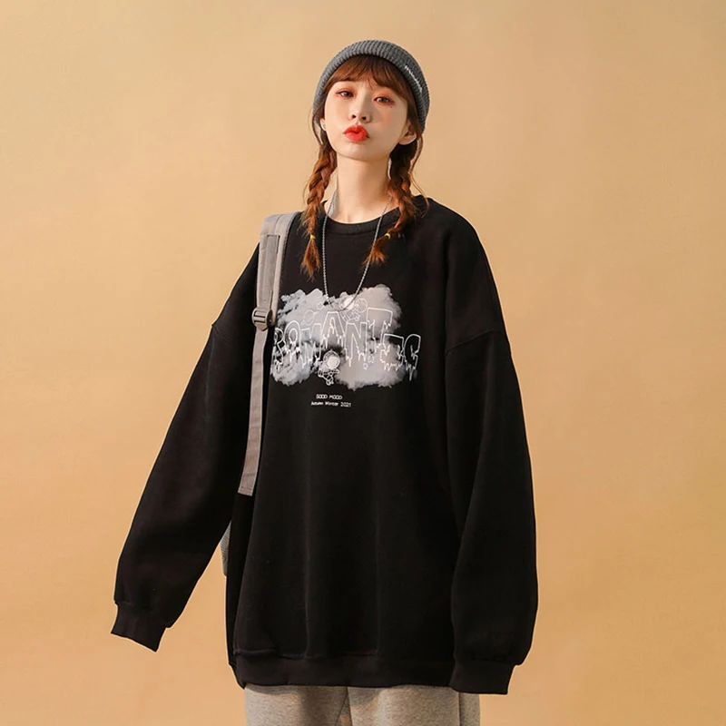 Spring Autumn Thin O Neck Women Sweatshirts Casual Chic Style Letter Print Oversized Hooded Pullover Long Sleeve Streetwear Tops
Spring Autumn Thin O Neck Women Sweatshirts Casual Chic Style Letter Print Oversized Hooded Pullover Long Sleeve Streetwear Tops