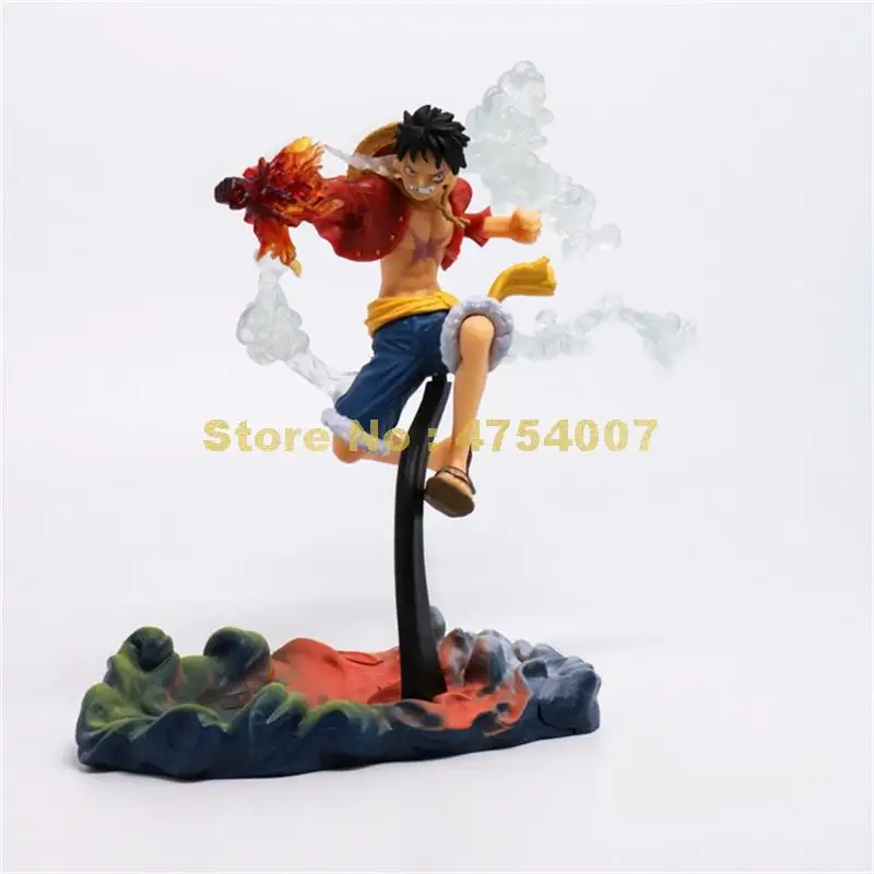 Аниме one piece luffy gear 2 fire кулак экшн фигурка Коллекционная модель 17 см