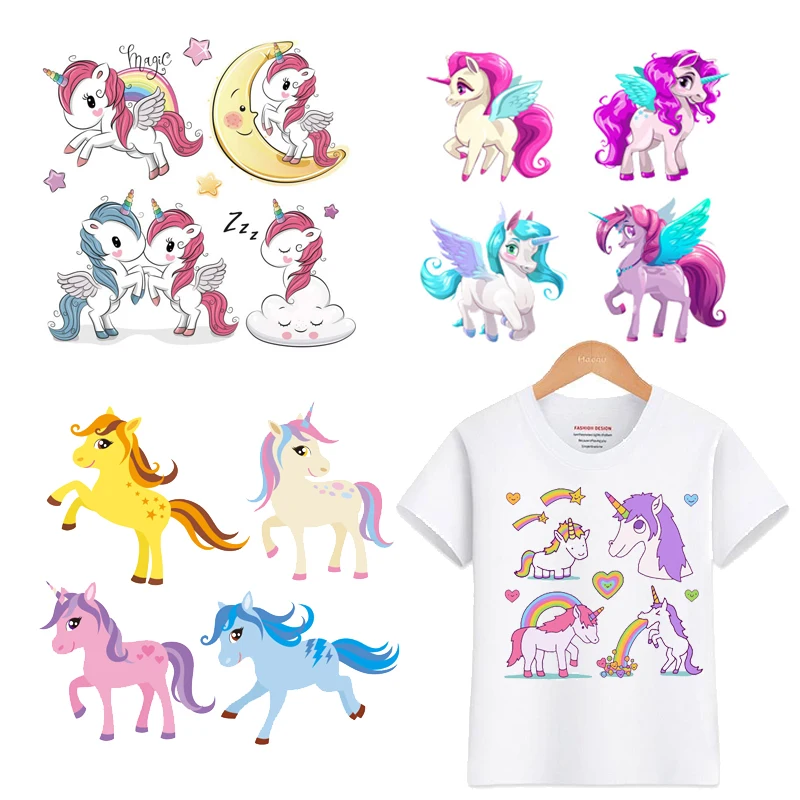 Cute Unicorn Set Patches Iron on Transfer Unicorn Stars Moon Patches for Girl Kids Clothing DIY Heat Transfer Vinyl Stickers
Cute Unicorn Set Patches Iron on Transfer Unicorn Stars Moon Patches for Girl Kids Clothing DIY Heat Transfer Vinyl Stickers
