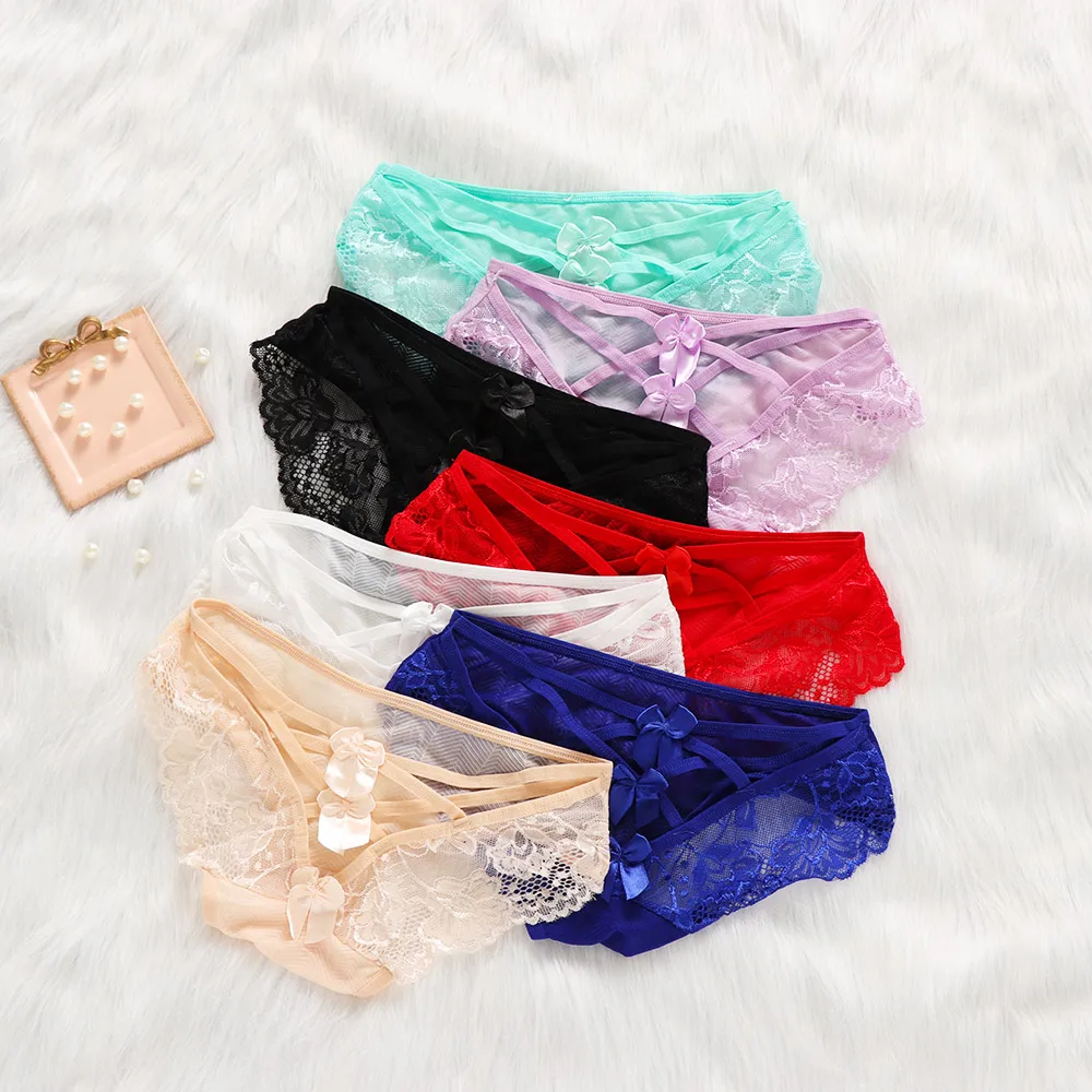 1PC Sexy Women Lace Hollow Panties Bowknot Cross Bandage Knickers Bowknot G-String Briefs Breathable Intimates Underwear
1PC Sexy Women Lace Hollow Panties Bowknot Cross Bandage Knickers Bowknot G-String Briefs Breathable Intimates Underwear