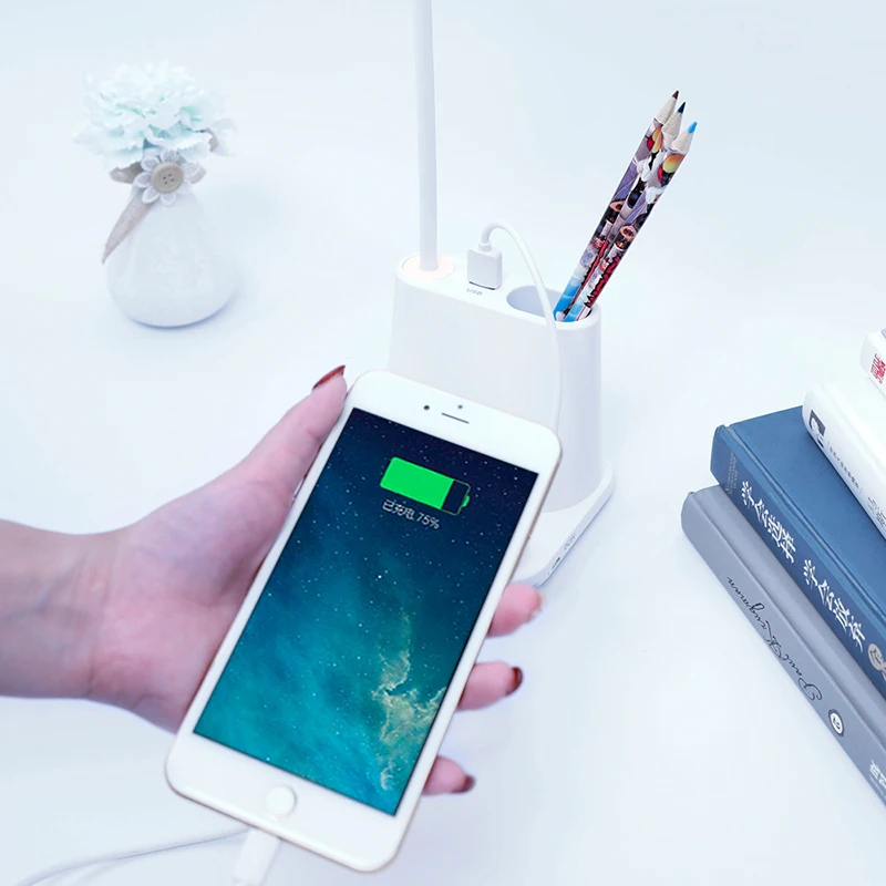 Newly Multifunctional Table Lamp with Pen Holder DC5V USB Rechargeable Touch Light with Phone Stand for Desk Bedroom Student TE8
Newly Multifunctional Table Lamp with Pen Holder DC5V USB Rechargeable Touch Light with Phone Stand for Desk Bedroom Student TE8