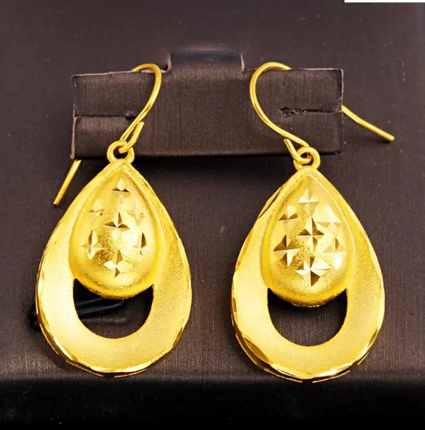 серьги 24k gold drop earrings water drop pendant Earrings for women 24k gold filled earhook earring wedding birthday eardrop
серьги 24k gold drop earrings water drop pendant Earrings for women 24k gold filled earhook earring wedding birthday eardrop