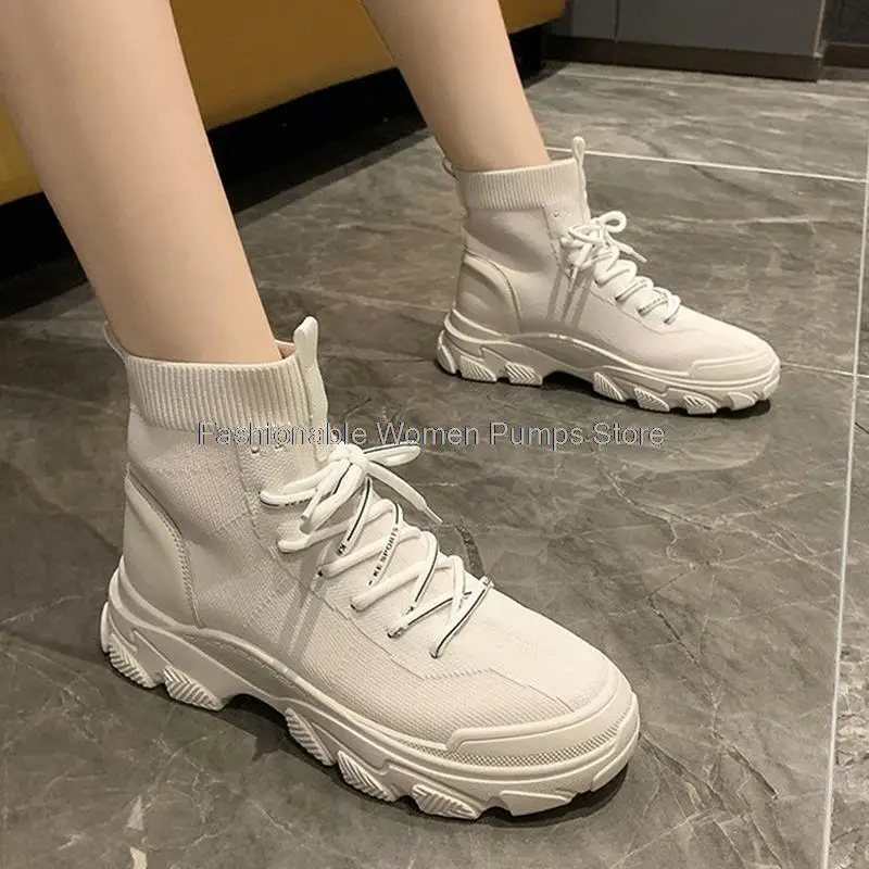 2021 New Women Sock Boots Knitting Ankle Boots Female Autumn Martin Boots Thick-sole Platform Casual Shoes Slim Fashion Trend
2021 New Women Sock Boots Knitting Ankle Boots Female Autumn Martin Boots Thick-sole Platform Casual Shoes Slim Fashion Trend