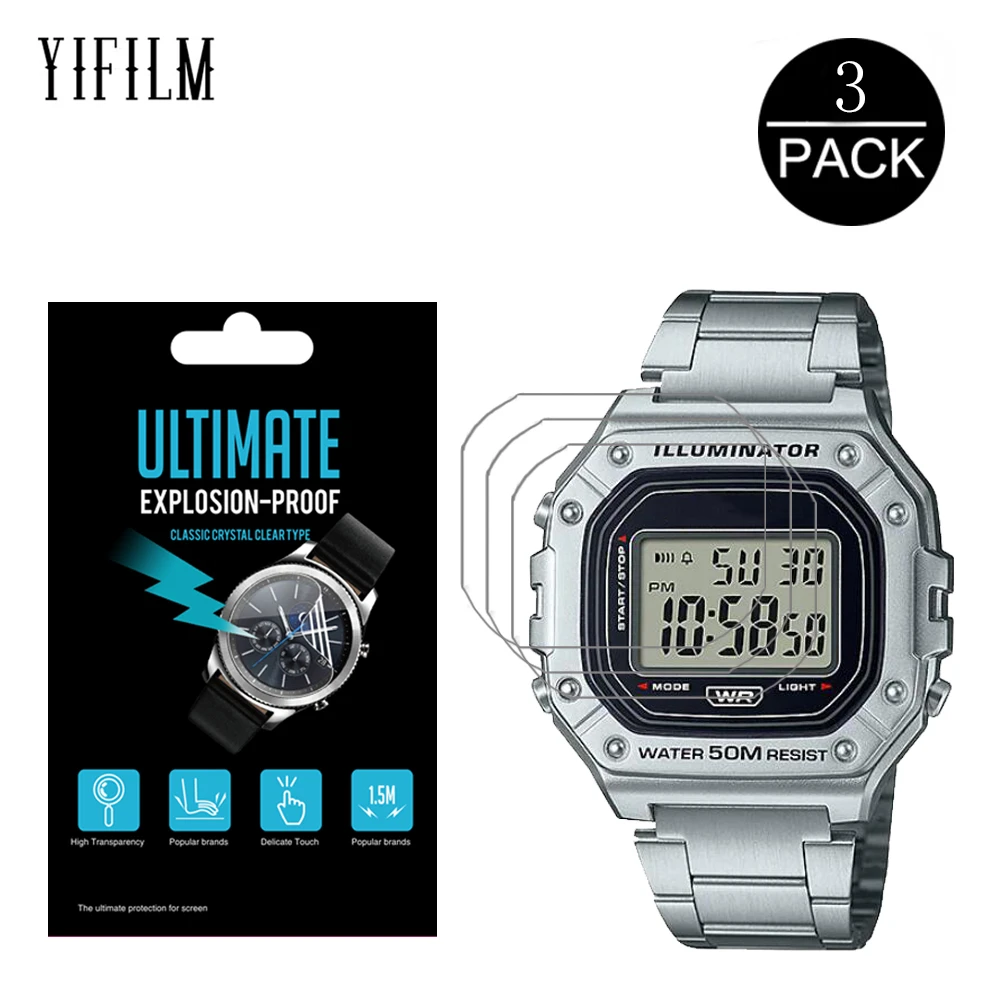 3Pcs HD Clear PET Film For Casio DW-291H F-91WS W-736H W-218HD F91WS W218HD W736H Screen Protector Anti-Scratch Film Not Glass
3Pcs HD Clear PET Film For Casio DW-291H F-91WS W-736H W-218HD F91WS W218HD W736H Screen Protector Anti-Scratch Film Not Glass