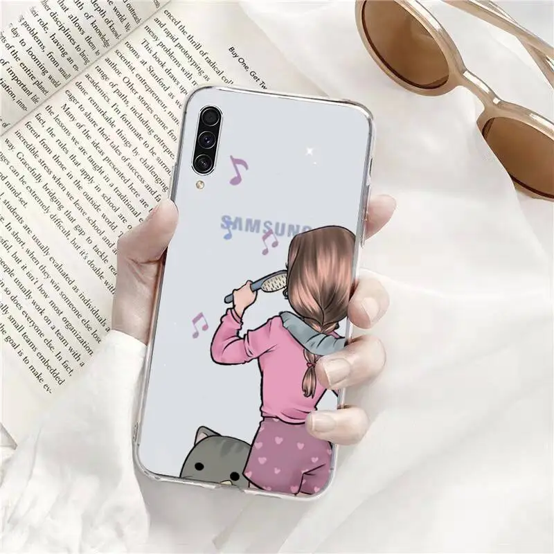 

Girls Bff Best Friends Forever Phone Case Transparent For Samsung Galaxy A71 A21s S8 S9 S10 plus note 20 ultra