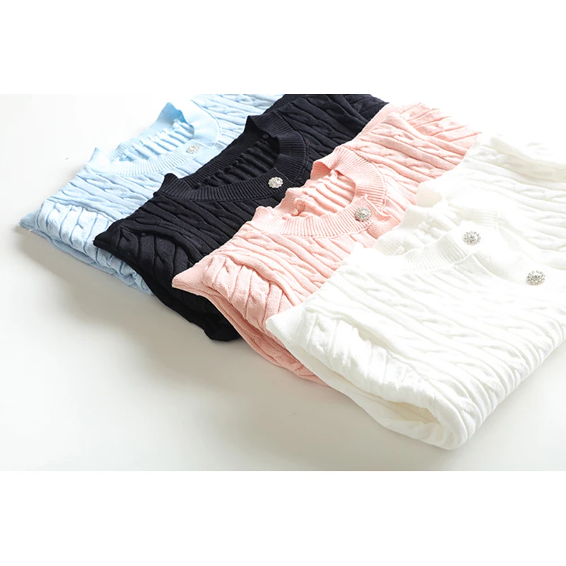 Summer Women's Fashion Solid Short Sleeve Cardigan T-shirt Sweet Vintage Style Bodycon Crop Top Buttons Clubwear B-122
Summer Women's Fashion Solid Short Sleeve Cardigan T-shirt Sweet Vintage Style Bodycon Crop Top Buttons Clubwear B-122