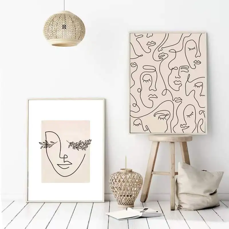 Abstract Woman's Face Line Decorative Painting Canvas Poster Wall Art Picture Living Room Bedroom Model House Home Decoration
Abstract Woman's Face Line Decorative Painting Canvas Poster Wall Art Picture Living Room Bedroom Model House Home Decoration