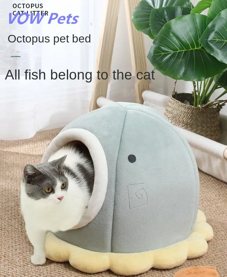 VOW Pets Cat Litter Semi-closed All General Summer House Cat Bed Can Unpick And Wash Pet Supplies Kennel In Winter To Keep Warm
VOW Pets Cat Litter Semi-closed All General Summer House Cat Bed Can Unpick And Wash Pet Supplies Kennel In Winter To Keep Warm