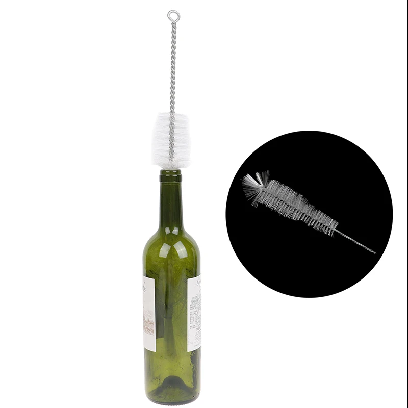 

1Pcs Metal Wine Bottles Brush Winemaking Cleaning Tools Lengthen Durable Baby Feeder Bottle Brushs Washing Cleaner Tool