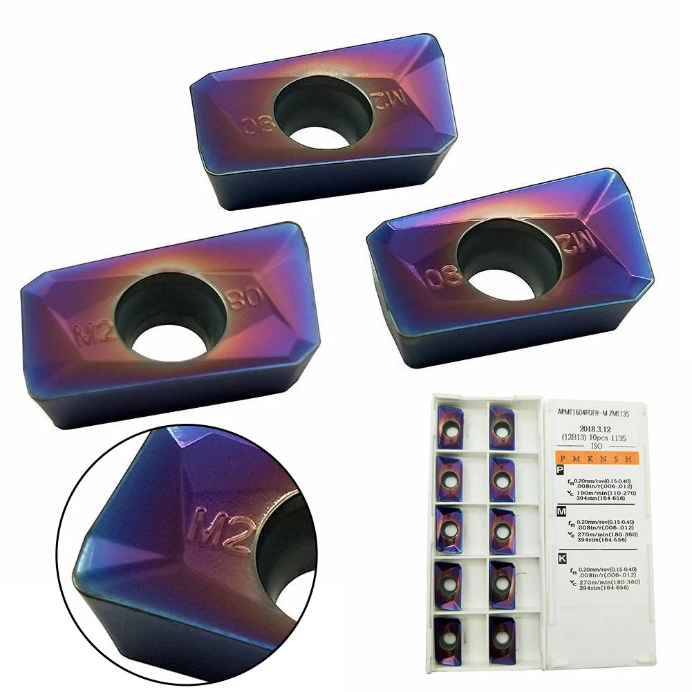 10pcs APMT1604PDER 1135 HRC65 CNC Milling Cutter Turning Carbide Insert For APKT 400R
10pcs APMT1604PDER 1135 HRC65 CNC Milling Cutter Turning Carbide Insert For APKT 400R
