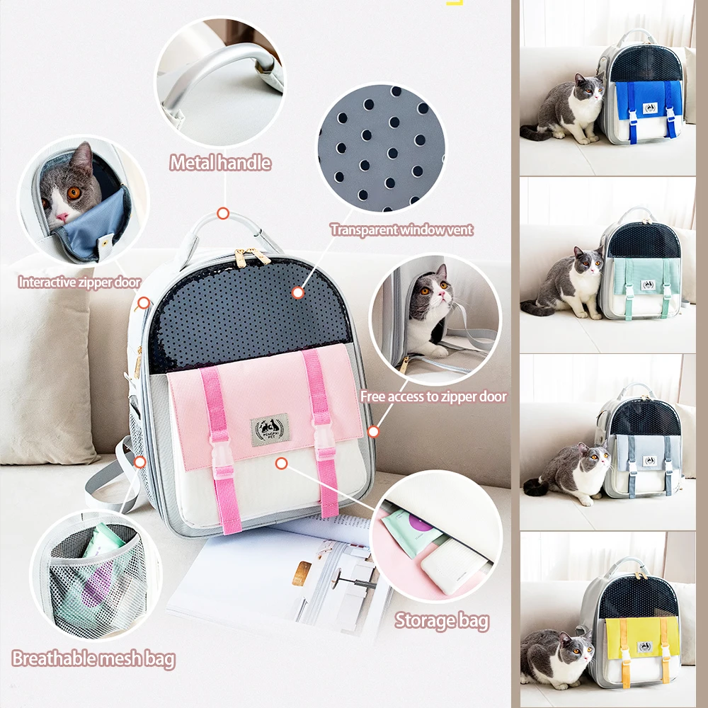 New Foldable Cat Bag Backpack Breathable Pet Backpack Outdoor Cat Travel Backpack Universal For Cats Dogs Cat Carriers Supplies
New Foldable Cat Bag Backpack Breathable Pet Backpack Outdoor Cat Travel Backpack Universal For Cats Dogs Cat Carriers Supplies