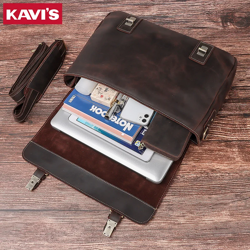 KAVIS, хит продаж, брендовая сумка, мужской портфель из натуральной кожи, мужская сумка для ноутбука, сумки-почтальонки из натуральной кожи, вы...
KAVIS, хит продаж, брендовая сумка, мужской портфель из натуральной кожи, мужская сумка для ноутбука, сумки-почтальонки из натуральной кожи, вы...