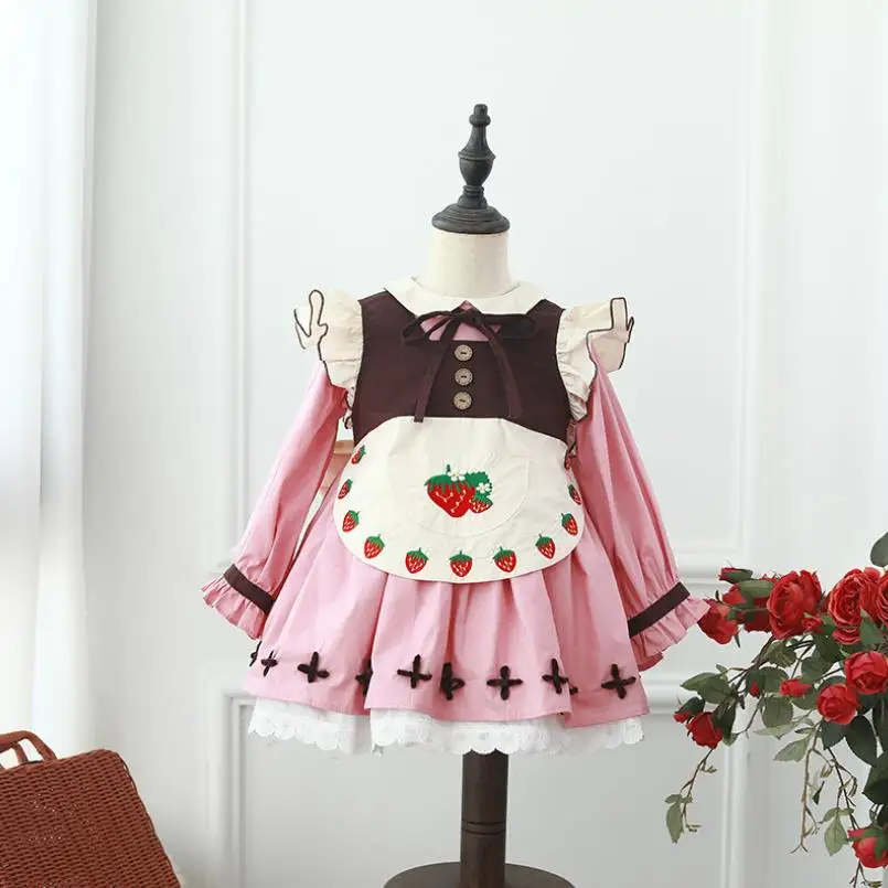 Miayii Baby Girl Spanish Princess Dress Children Strawberry Embroidery Lolita Dresses Infant Birthday Baptism Party Clothes A996
Miayii Baby Girl Spanish Princess Dress Children Strawberry Embroidery Lolita Dresses Infant Birthday Baptism Party Clothes A996