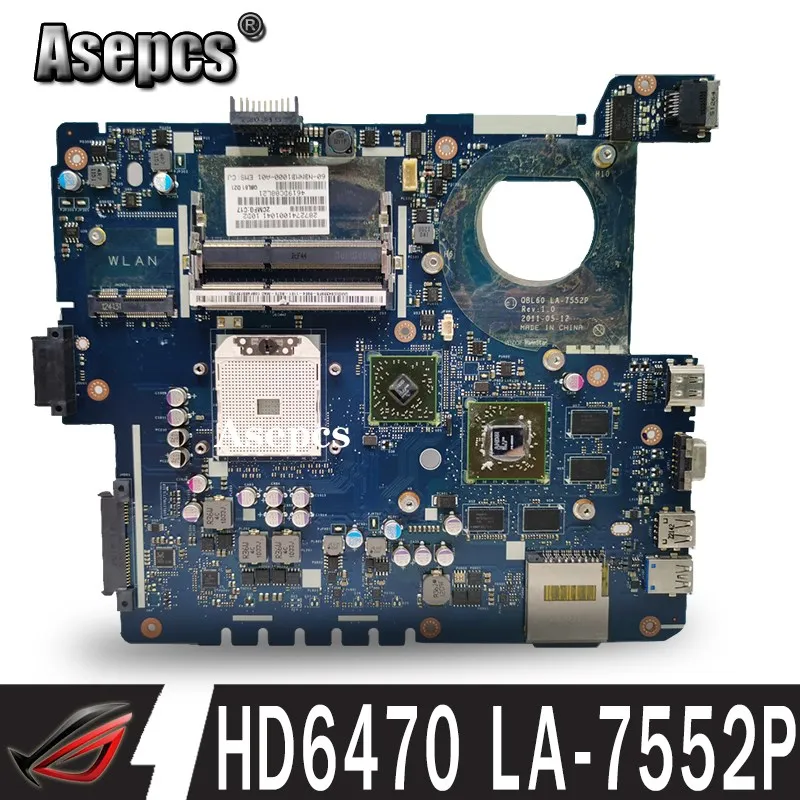 Asepcs usb плата + LA 7552P REV: 1 0 материнская для ноутбука For Asus K53TA K53TK K53T K53 тестовая