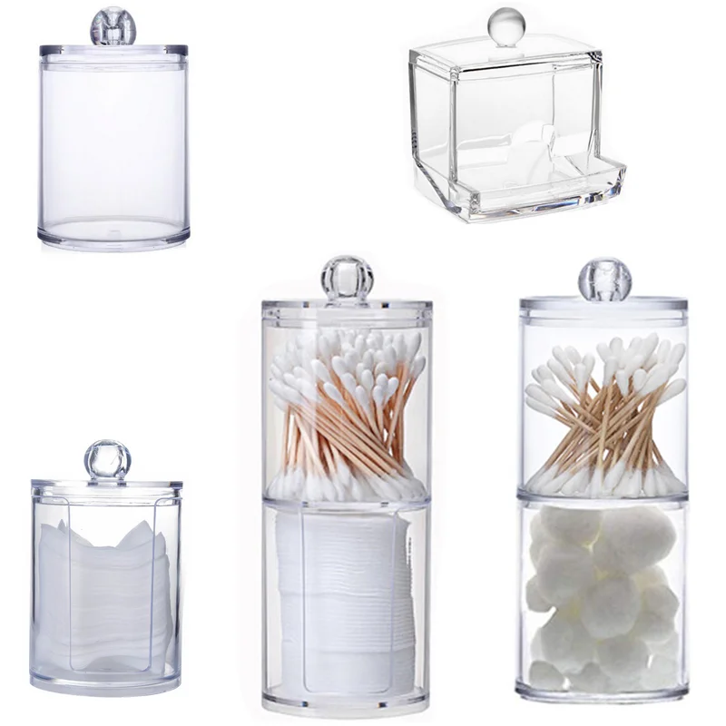Acrylic Round Qtip Container Cosmetic Makeup Cotton Multifunctional Pad Organizer Jewelry Storage Box Holder and Candy Jars
Acrylic Round Qtip Container Cosmetic Makeup Cotton Multifunctional Pad Organizer Jewelry Storage Box Holder and Candy Jars