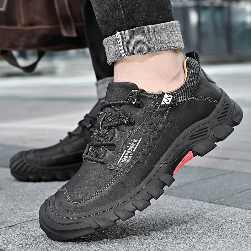 Genuine Leather Shoes Men Lace up Outdoor Wear-resistant Work Shoes Casual Sneakers Men Footwear Autumn Shoes Men Zapatos Hombre
Genuine Leather Shoes Men Lace up Outdoor Wear-resistant Work Shoes Casual Sneakers Men Footwear Autumn Shoes Men Zapatos Hombre