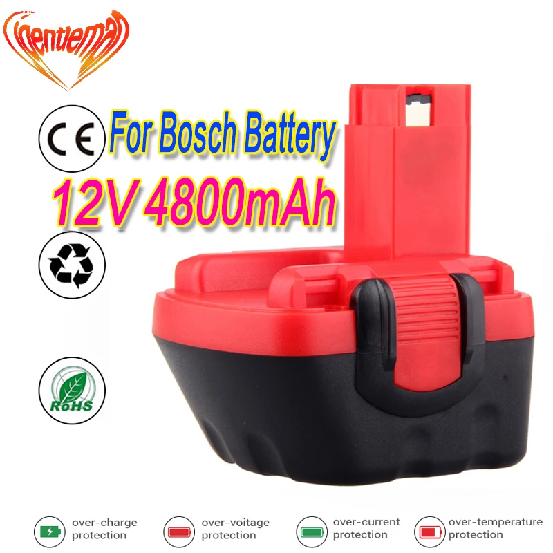 12 V 4800 мА/ч металл гидридных или никель Батарея для Bosch дрель GSR VE 2 GSB PSB BAT043 BAT045 BTA120