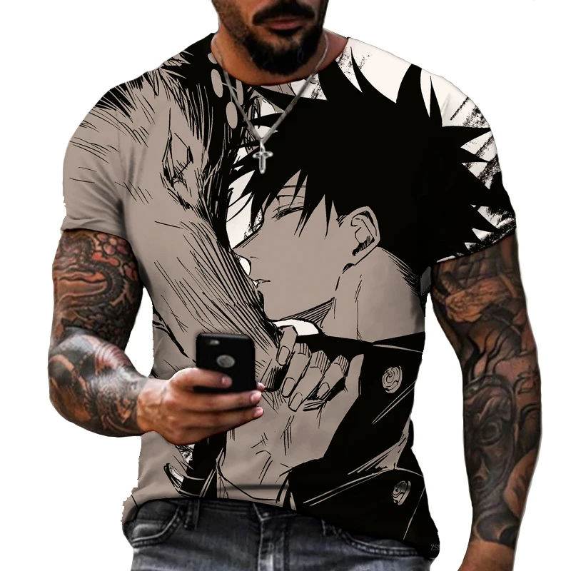 Anime Characters Men's 3D Printed T-shirt Fun Fashion Casual Harajuku Plus Size Street Short Sleeve High Quality Fabric
Anime Characters Men's 3D Printed T-shirt Fun Fashion Casual Harajuku Plus Size Street Short Sleeve High Quality Fabric