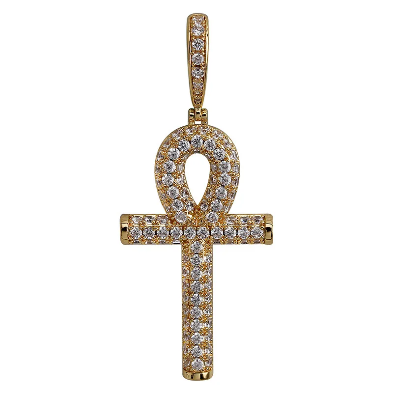 Solid Back Ankh Cross Necklaces Mens Women Hip Hop Pendant Necklaces Iced Out AAA+ Bling CZ Stone Gifts 
Solid Back Ankh Cross Necklaces Mens Women Hip Hop Pendant Necklaces Iced Out AAA+ Bling CZ Stone Gifts