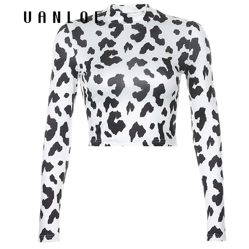 Animal Print Streetwear Autumn Cropped Tops Turtleneck Skinny Fashion T-shirt Basic Casual Retro 90s Tee Shirts Harajuku 
Animal Print Streetwear Autumn Cropped Tops Turtleneck Skinny Fashion T-shirt Basic Casual Retro 90s Tee Shirts Harajuku