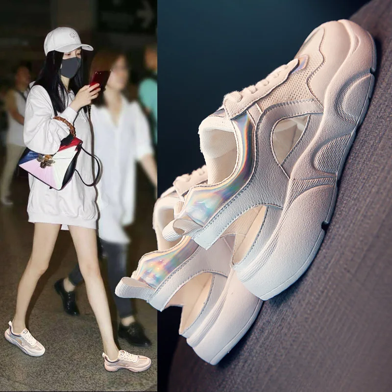 Women Sandals Thick-soled Baotou Hollow Sports Sandals Summer Breathable Casual All-match Beach Sandals Sneakers Zapatos Mujer
Women Sandals Thick-soled Baotou Hollow Sports Sandals Summer Breathable Casual All-match Beach Sandals Sneakers Zapatos Mujer