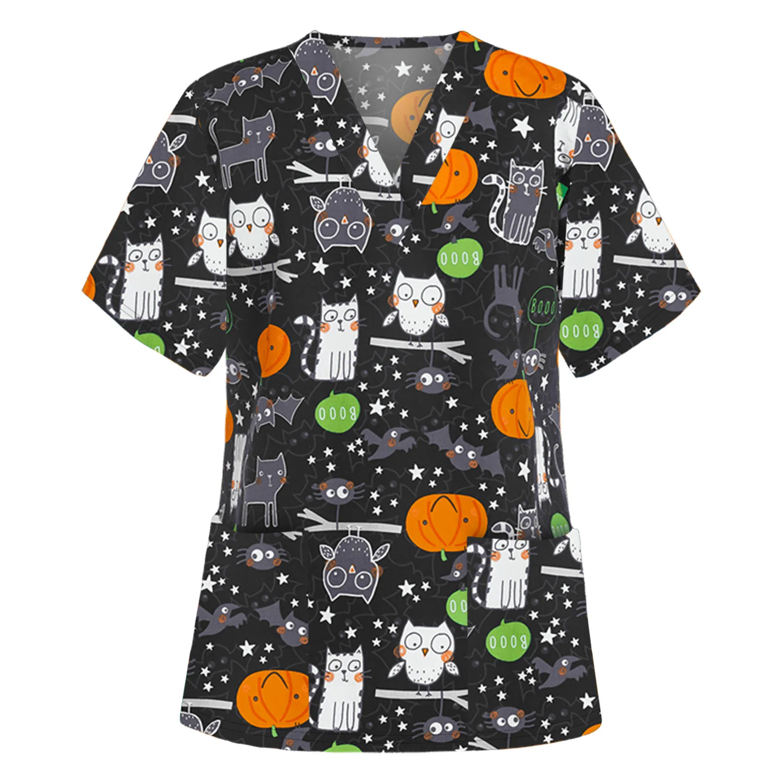 Униформа медсестры на Хэллоуин, женские топы с коротким рукавом и V-образным вырезом, топы для лекарств, скрабы для ухода за питомцами, блузк... 
Униформа медсестры на Хэллоуин, женские топы с коротким рукавом и V-образным вырезом, топы для лекарств, скрабы для ухода за питомцами, блузк...