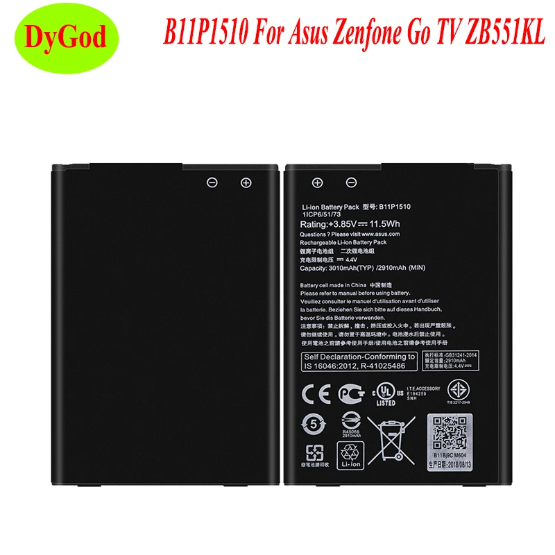 Аккумулятор B11P1510 для Asus Zenfone Go TV ZB551KL X013DB 3010 мАч|Аккумуляторы мобильных телефонов|