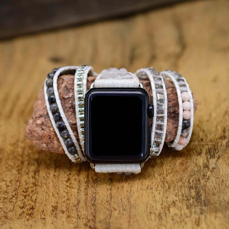 Ремешок Бохо для Apple Watch, в этническом стиле, 44, 40, 42, 38 мм, плетеные бусины для iwatch, серия 7654321, ювелирные изделия, браслет, Богемия
Ремешок Бохо для Apple Watch, в этническом стиле, 44, 40, 42, 38 мм, плетеные бусины для iwatch, серия 7654321, ювелирные изделия, браслет, Богемия