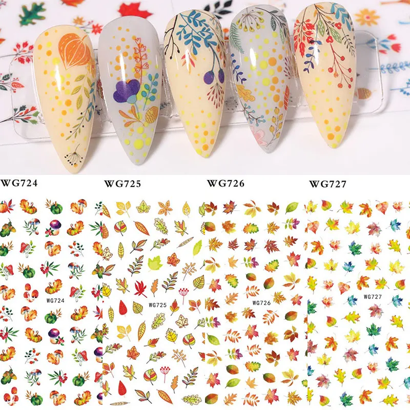 Autumn Maple Leaf Nail Art Stickers 3D Gold Fall Design Animal Mushrooms DIY Slider Nail Art Decoration Adhesive Manicure Decals
Autumn Maple Leaf Nail Art Stickers 3D Gold Fall Design Animal Mushrooms DIY Slider Nail Art Decoration Adhesive Manicure Decals