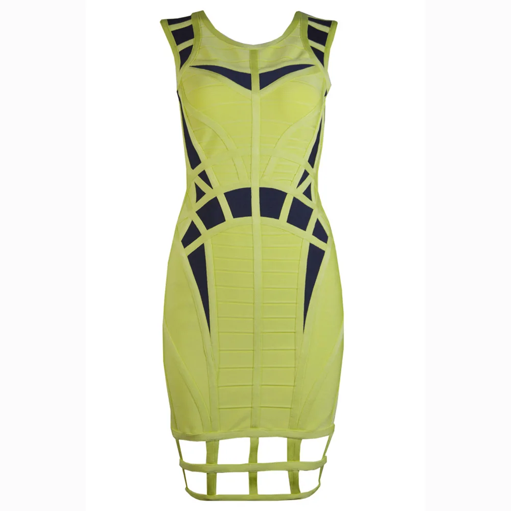 2020 New Fashion Sexy Women Dress Patchwork Elegant Dresses O Neck Sleeveless Party Bandage Dresses Club Mini Dresses Hollow out
2020 New Fashion Sexy Women Dress Patchwork Elegant Dresses O Neck Sleeveless Party Bandage Dresses Club Mini Dresses Hollow out