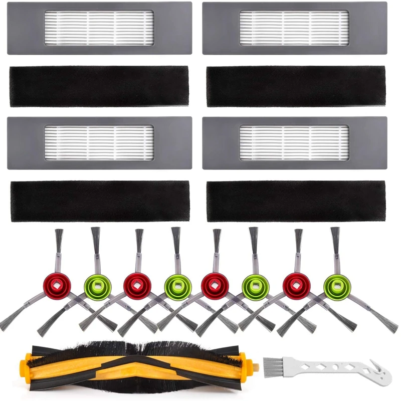 SANQ Replacement Part Kit for Ecovacs Deebot OZMO 920, 950, T5, T8 AIVI Robot Vacuum Cleaner Accessories Kit Brushes Filters 
SANQ Replacement Part Kit for Ecovacs Deebot OZMO 920, 950, T5, T8 AIVI Robot Vacuum Cleaner Accessories Kit Brushes Filters