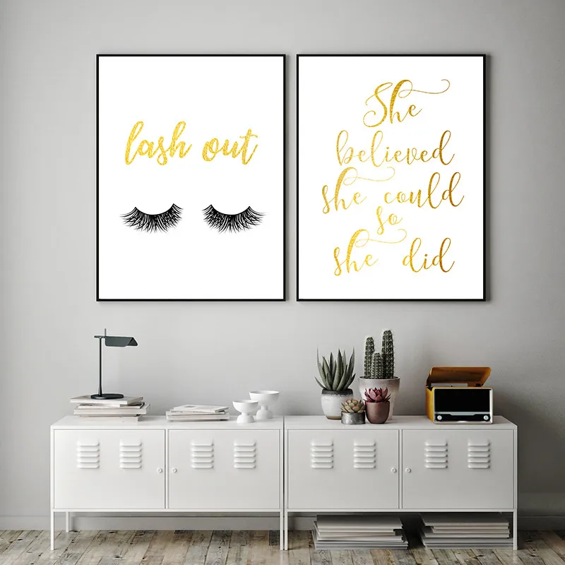 eyelash makeup wall decor painting canvas picture fashion girl room art wall poster makeup quote art print poster HD2751
eyelash makeup wall decor painting canvas picture fashion girl room art wall poster makeup quote art print poster HD2751
