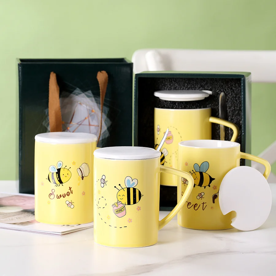 Ceramic Coffee Mug with Lid and Spoon Portable Fast Cooling Cup Lovely Cartoon Design Canecas Cafe Criativas Birthday Gift
Ceramic Coffee Mug with Lid and Spoon Portable Fast Cooling Cup Lovely Cartoon Design Canecas Cafe Criativas Birthday Gift