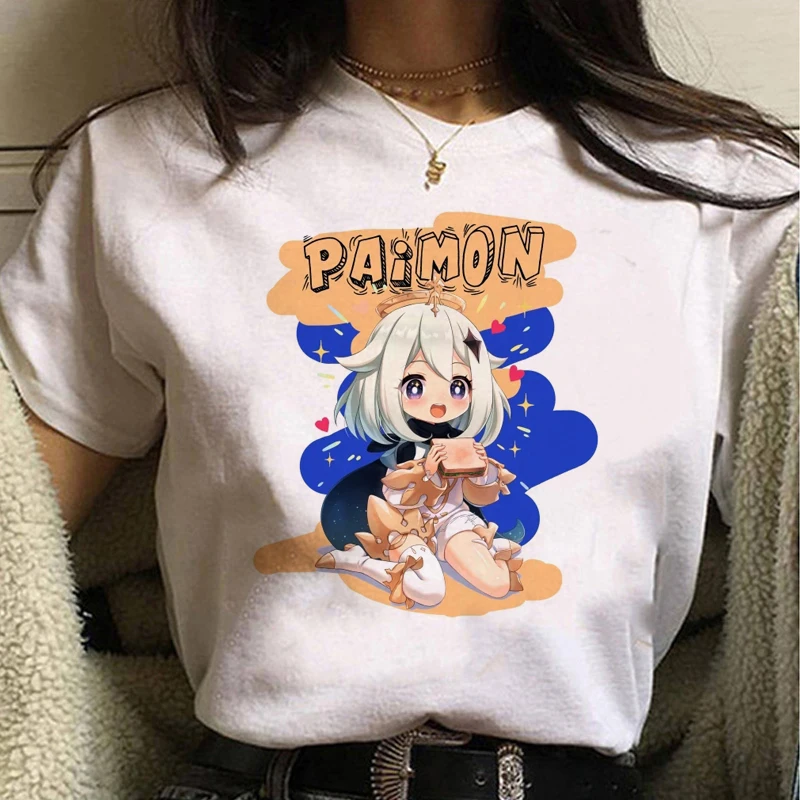 Genshin Impact Print Funny Cartoon T Shirt Women Anime T-shirt Harajuku Graphic Tshirt Top Tee Summer Casual
Genshin Impact Print Funny Cartoon T Shirt Women Anime T-shirt Harajuku Graphic Tshirt Top Tee Summer Casual