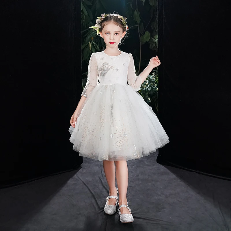 White Kids Evening Dresses Short Elegant O-Neck Princess Puffy Flower Girl Dresses For Wedding First Communion Gowns
White Kids Evening Dresses Short Elegant O-Neck Princess Puffy Flower Girl Dresses For Wedding First Communion Gowns