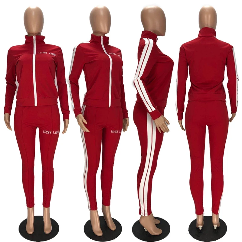 ZKYZWX Fall Letter Embroidery Two Piece Tracksuits Women Set Full Sleeve Zip T Tops Sexy Sweatpans Lounge Wear Matching Sets
ZKYZWX Fall Letter Embroidery Two Piece Tracksuits Women Set Full Sleeve Zip T Tops Sexy Sweatpans Lounge Wear Matching Sets