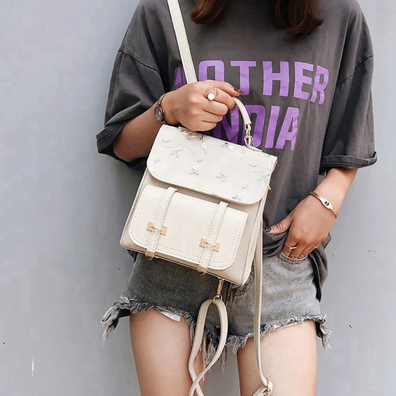 2 Pcs Small Flower Embroidery Backpack Student Backpack Casual Mini Girl Small Backpack,Silver & Beige
2 Pcs Small Flower Embroidery Backpack Student Backpack Casual Mini Girl Small Backpack,Silver & Beige