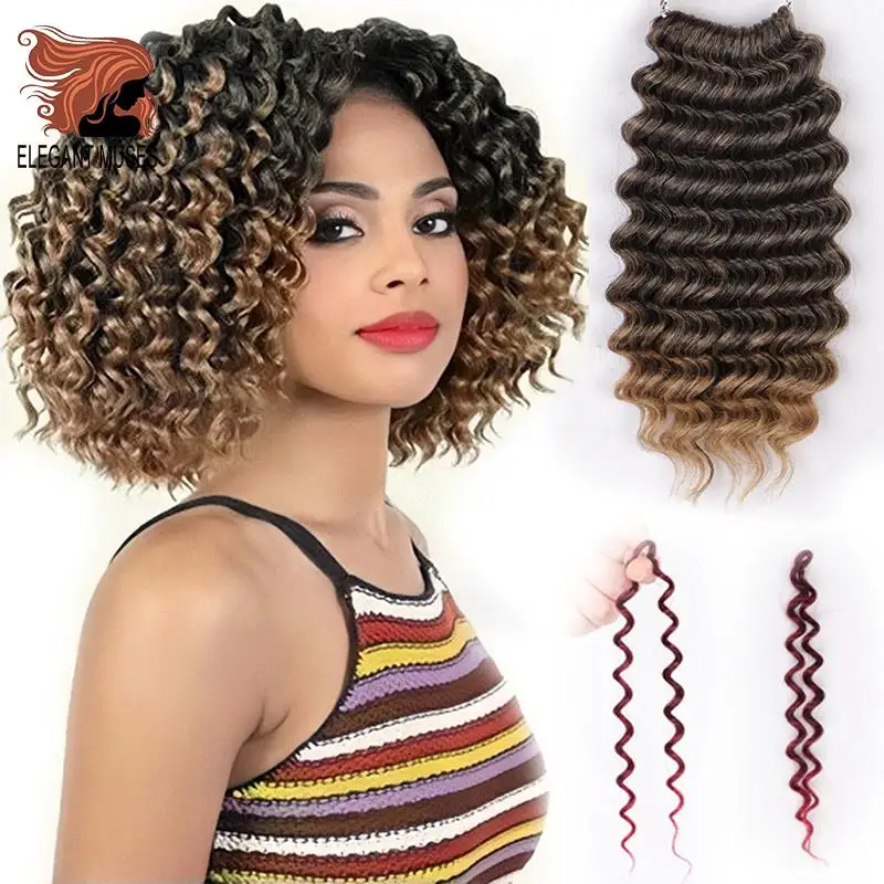 Synthetic Deep Wave Pop Crochet Braiding Hair Extensions 8" Short Ombre Brown Hair Bundles 1Pcs/pack For Black Women
Synthetic Deep Wave Pop Crochet Braiding Hair Extensions 8" Short Ombre Brown Hair Bundles 1Pcs/pack For Black Women