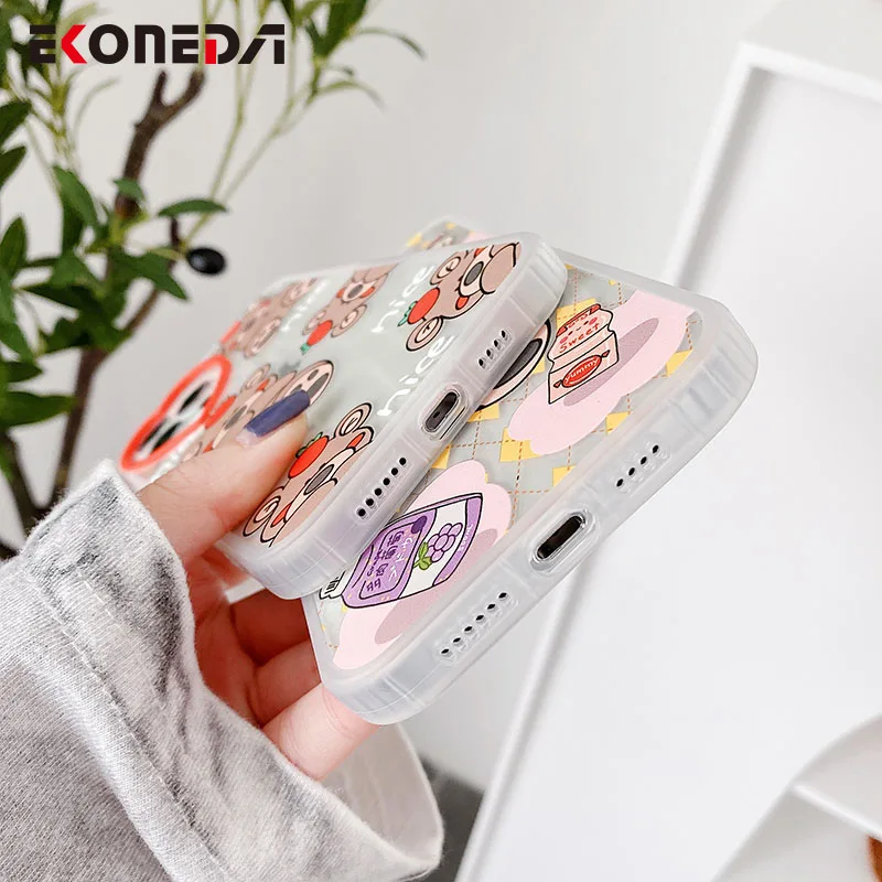 EKONEDA Protective Phone Case For iPhone 11 12 Pro XS Max XR X 7 8 Plus Silicone Case Cartoon Strawberry Bear Soft Back Cover
EKONEDA Protective Phone Case For iPhone 11 12 Pro XS Max XR X 7 8 Plus Silicone Case Cartoon Strawberry Bear Soft Back Cover