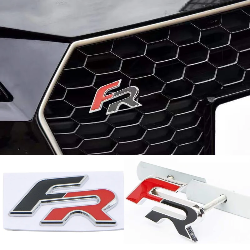 3D Metal FR Letter Logo Car Stickers Decals Front Hood Grill Emblem for Seat Leon FR+ Exeo Cupra Ibiza Altea Formula Racing
3D Metal FR Letter Logo Car Stickers Decals Front Hood Grill Emblem for Seat Leon FR+ Exeo Cupra Ibiza Altea Formula Racing