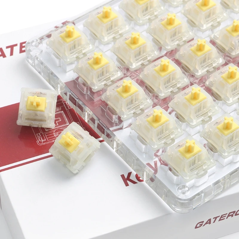 35Pcs Gateron CAP Switch Milky Yellow Switch Extras 3pin RGB Linear 50g mx stem switch for Mechanical Keyboard Switch Wholesalse
35Pcs Gateron CAP Switch Milky Yellow Switch Extras 3pin RGB Linear 50g mx stem switch for Mechanical Keyboard Switch Wholesalse