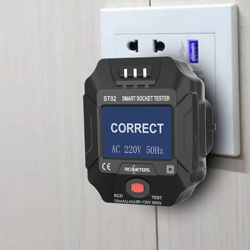 K1KA Socket Outlet Tester Circuit Detector Wall Plug Breaker Smart Voltage Finder
K1KA Socket Outlet Tester Circuit Detector Wall Plug Breaker Smart Voltage Finder