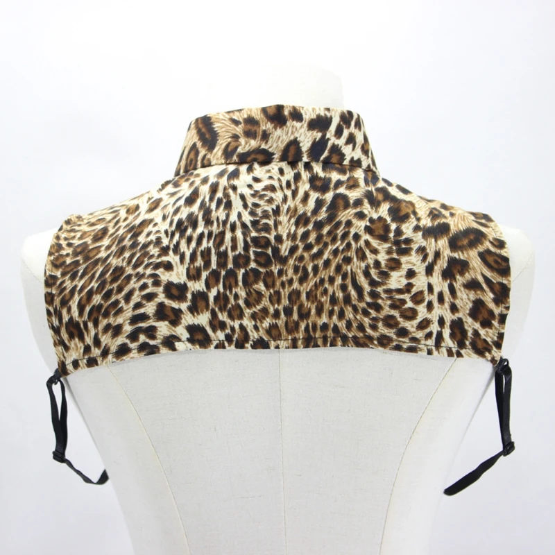 Women Leopard Animal Print Half Shirt Blouse Detachable Lapel False Fake Collar Button Down Decorative Dickey Clothing 
Women Leopard Animal Print Half Shirt Blouse Detachable Lapel False Fake Collar Button Down Decorative Dickey Clothing
