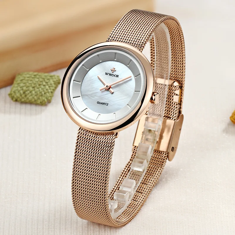 WWOOR Luxury Rose Watches Ladies Creative Dial Quartz Wrist Watch For Women Fashion Dress Bracelet Watch Female Relogio Feminino
WWOOR Luxury Rose Watches Ladies Creative Dial Quartz Wrist Watch For Women Fashion Dress Bracelet Watch Female Relogio Feminino
