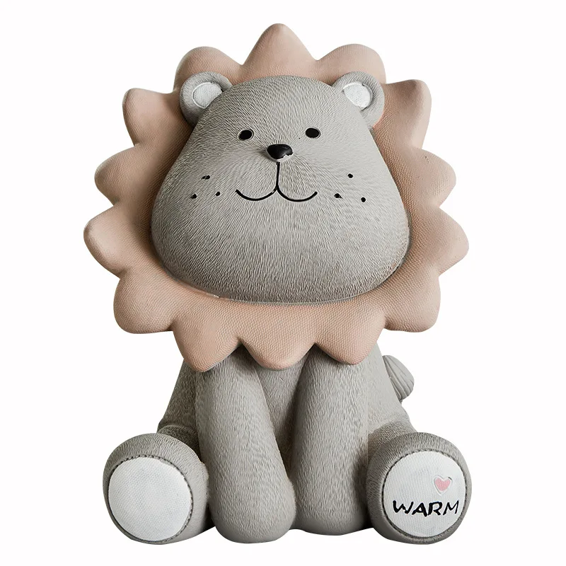 Cartoon Lion Money Boxes Cute Creative Coin Bank Children Kids Piggy Bank Nursery Adorable Saving Box Animal Home Figurines Gift
Cartoon Lion Money Boxes Cute Creative Coin Bank Children Kids Piggy Bank Nursery Adorable Saving Box Animal Home Figurines Gift