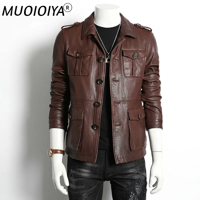 MUOIOYIA Genuine Leather Jacket Men Cowhide Leather Coat Spring Autumn Vintage Real Cow Leather Jackets Veste Cuir Homme 01806
MUOIOYIA Genuine Leather Jacket Men Cowhide Leather Coat Spring Autumn Vintage Real Cow Leather Jackets Veste Cuir Homme 01806