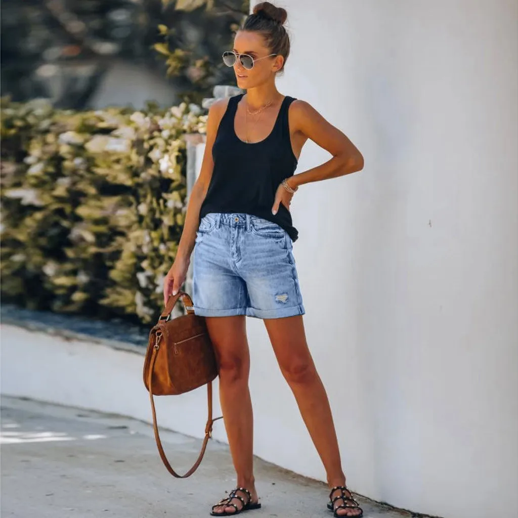 New 2020 Summer High Waist Denim Shorts Women Casual Loose Ladies Fashion Plus Size Elastic Waist Wide Leg Short Jeans Pockets #
New 2020 Summer High Waist Denim Shorts Women Casual Loose Ladies Fashion Plus Size Elastic Waist Wide Leg Short Jeans Pockets #