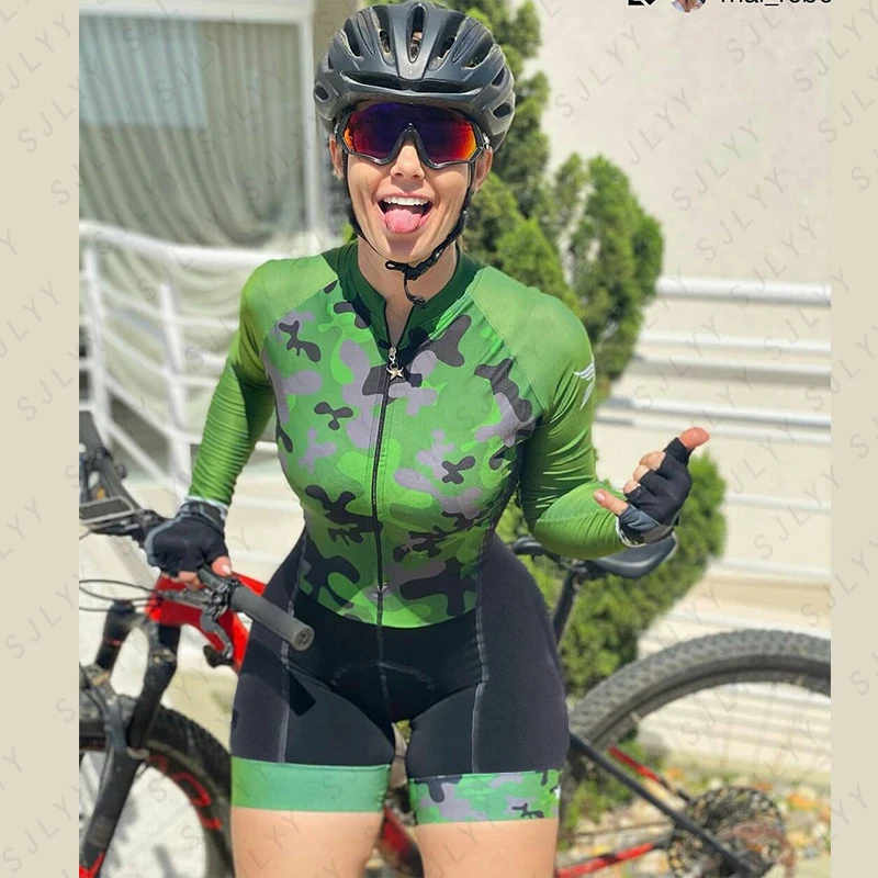 Autumn Women's Triathlon Cycling Monkey Coverall Jumpsuit Riding Bike Jersey Bicyle Clothing Skinsuit Suit Maillot Ropa Ciclismo
Autumn Women's Triathlon Cycling Monkey Coverall Jumpsuit Riding Bike Jersey Bicyle Clothing Skinsuit Suit Maillot Ropa Ciclismo
